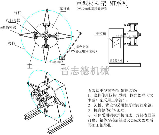 重型材料架结构