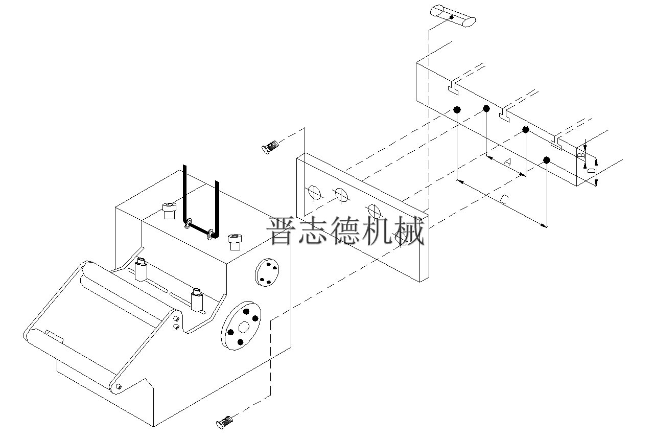 NC伺服送料机安装,伺服送料机固定