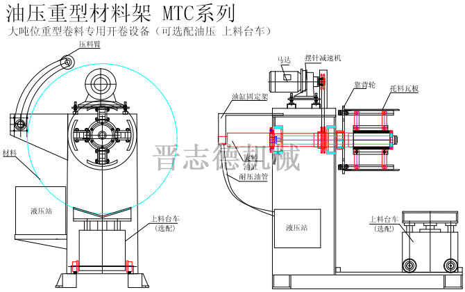 配台车重型材料架结构